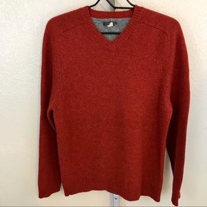 Express 100% Lambswool V Neck Sweater Size Large