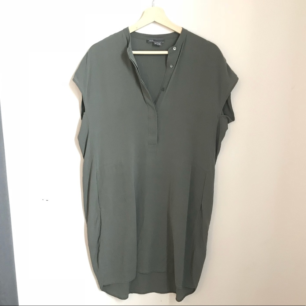 Vince silk shift dress