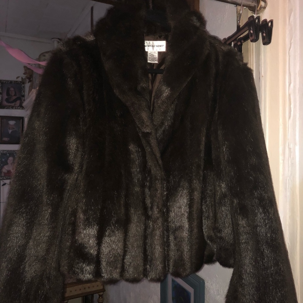 Faux fur coat from Newport News