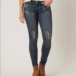 Gilded Intent Mid-Rise Skinny Stretch Jeans
