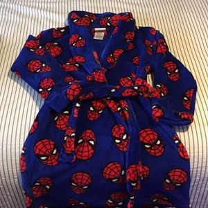 Boys Spider-Man robe.
