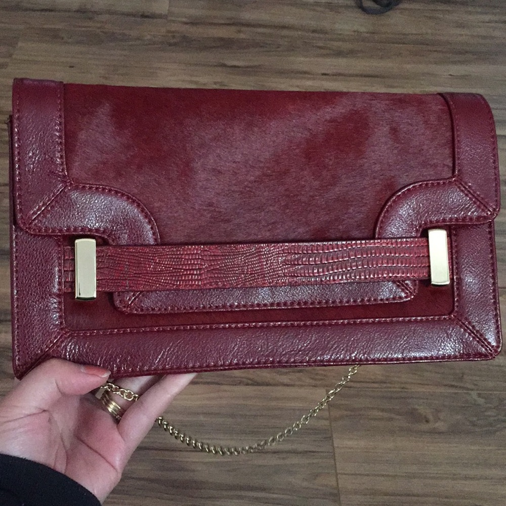 Antonio Melani Casey Flap Haircalf Shoulder Bag