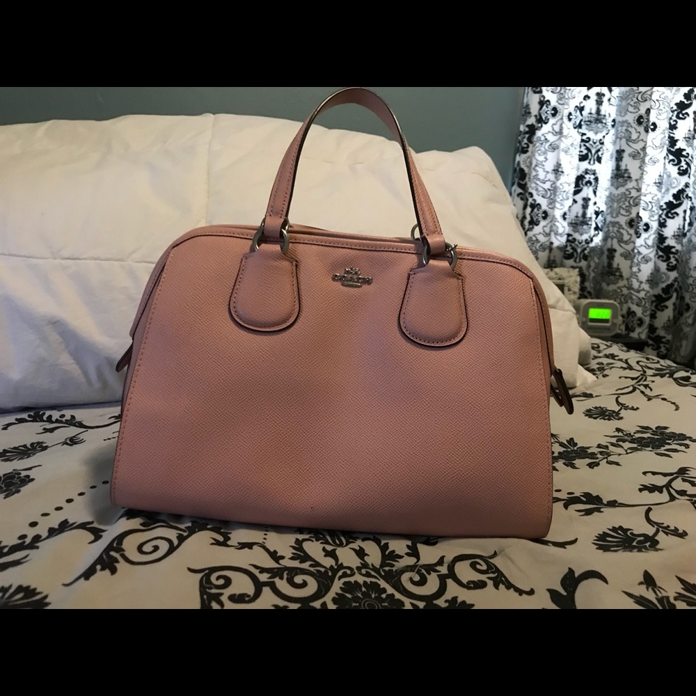 Blush pink coach bag