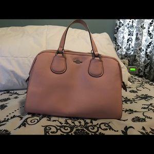 Blush pink coach bag