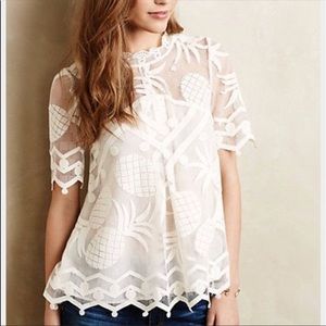 Anthropologie Pineapple Top