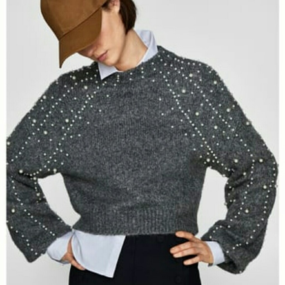 Zara pearl sweater - Picture 3 of 8