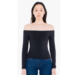 American Apparel Off The Shoulder Top
