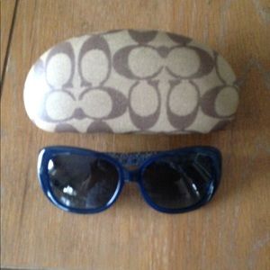 Blue Coach sunglasses