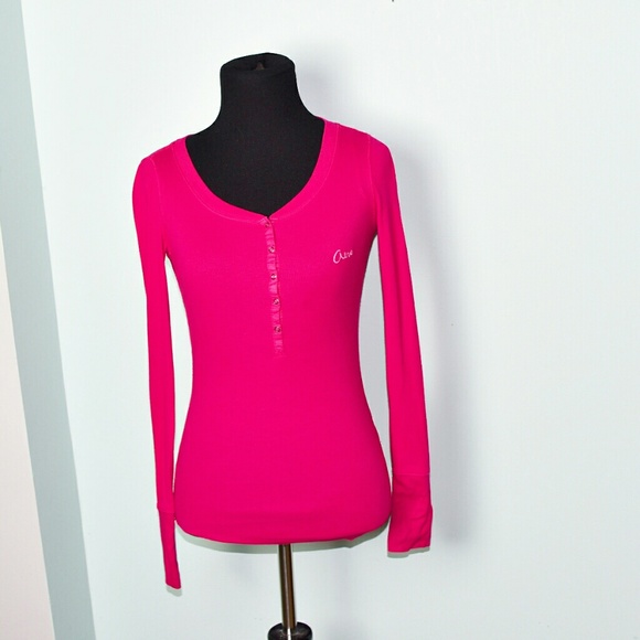 Aeropostale Tops - Aeropostale Signature Pink Stretch Shirt