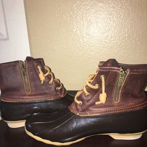 Sperry saltwater leather duck boots