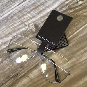 NWT Forever 21 Clear Aviator Glasses