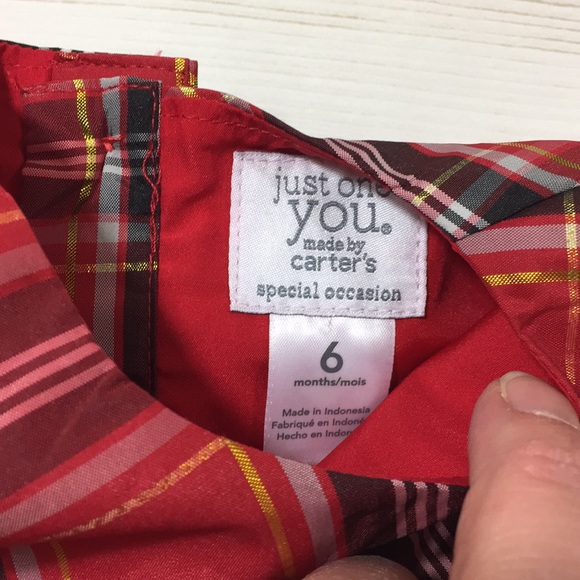 NWT Carter’s formal plaid dress - Picture 3 of 6