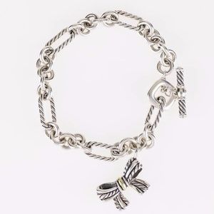 David Yurman Cable Classics Bow Charm Bracelet