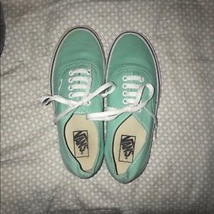 Mint Vans Women 8.5 Men’s 6