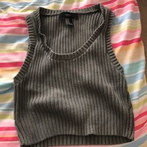 Woven crop top