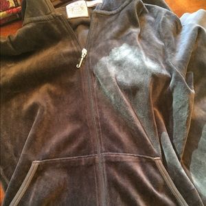 Juicy Couture velour jumpsuit- grey Med