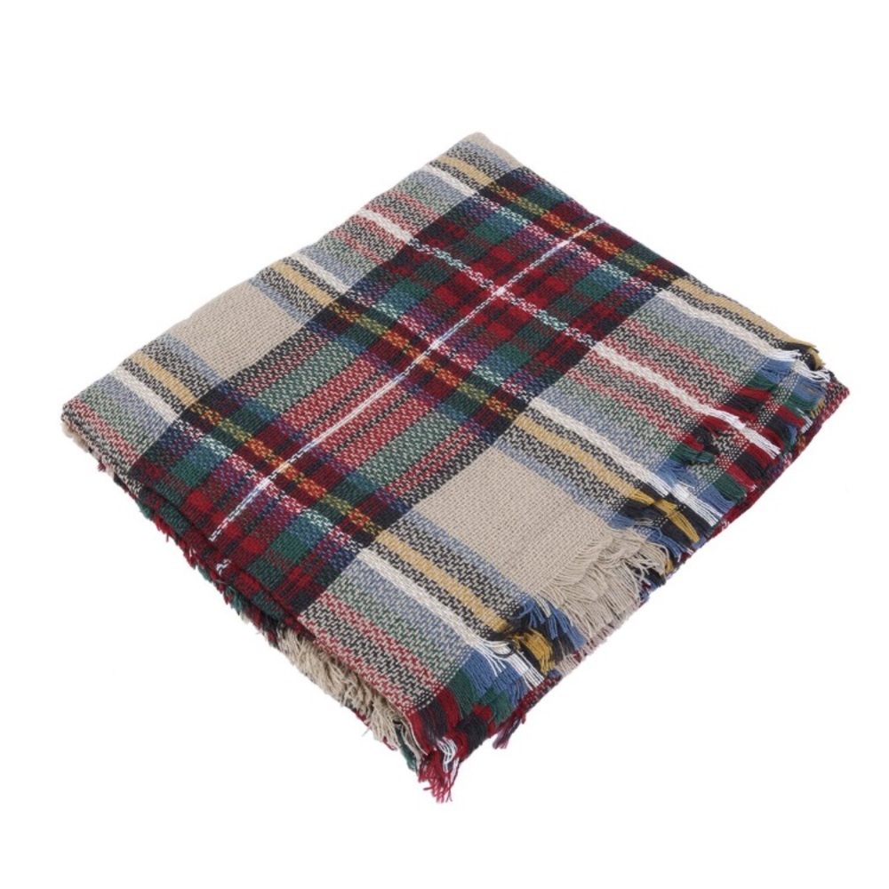Plaid Blanket Scarf - Picture 3 of 4