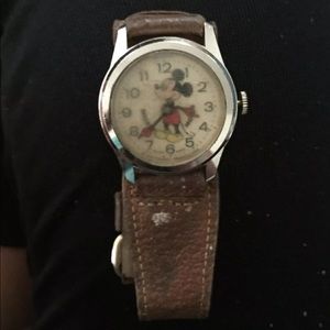 Antique Mickey Mouse wind up watch still works