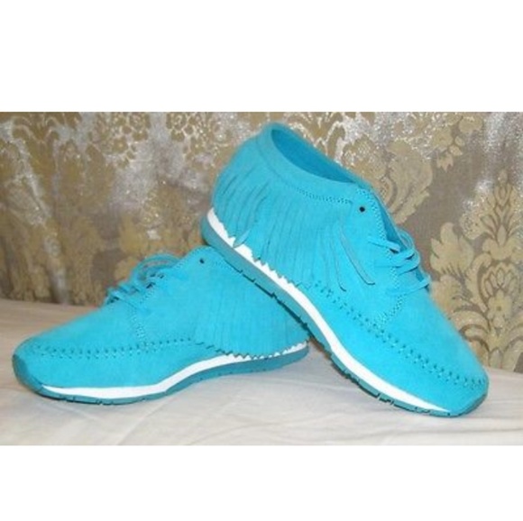 New suede Rubber Duck fringe detail sneakers 8.5 - Picture 3 of 6