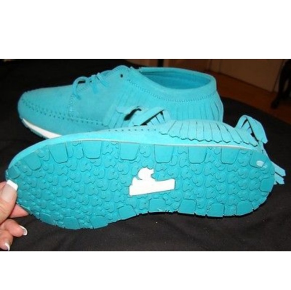 New suede Rubber Duck fringe detail sneakers 8.5 - Picture 4 of 6