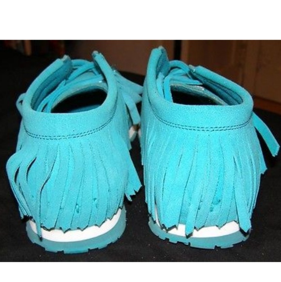 New suede Rubber Duck fringe detail sneakers 8.5 - Picture 6 of 6