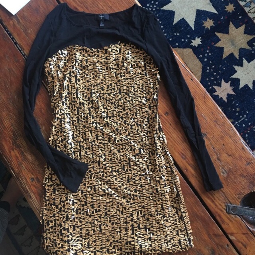 Gold Sequin Dress New Years Party Date Night