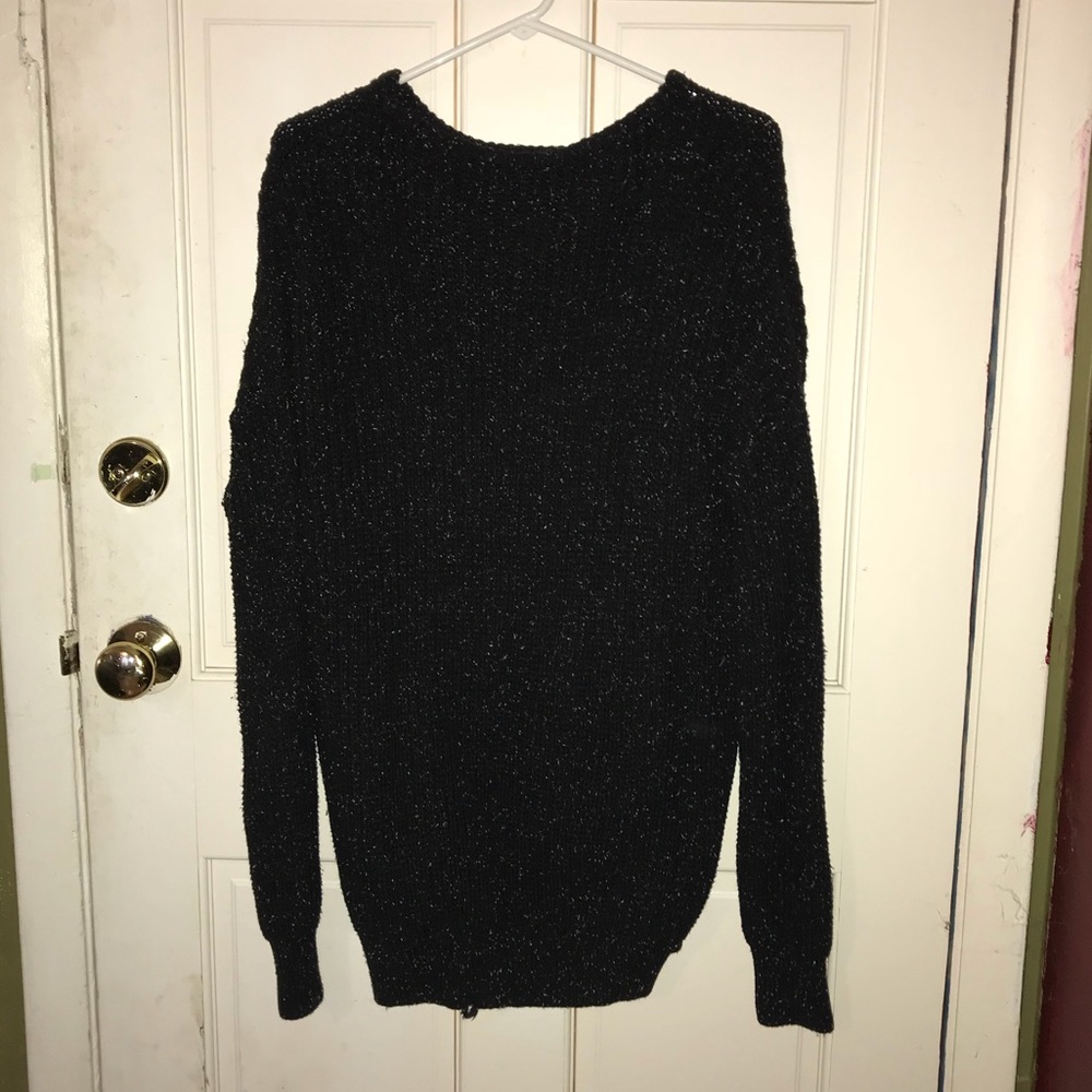 Black Speckled American Apparel Sweater