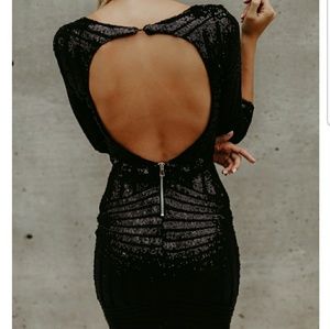 Small black sequin dress by VICI