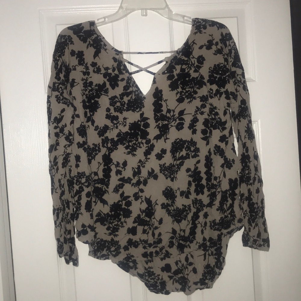 Amuse Society Bell Sleeve Blouse