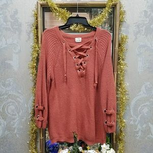 Orange Oversized Sweater!!