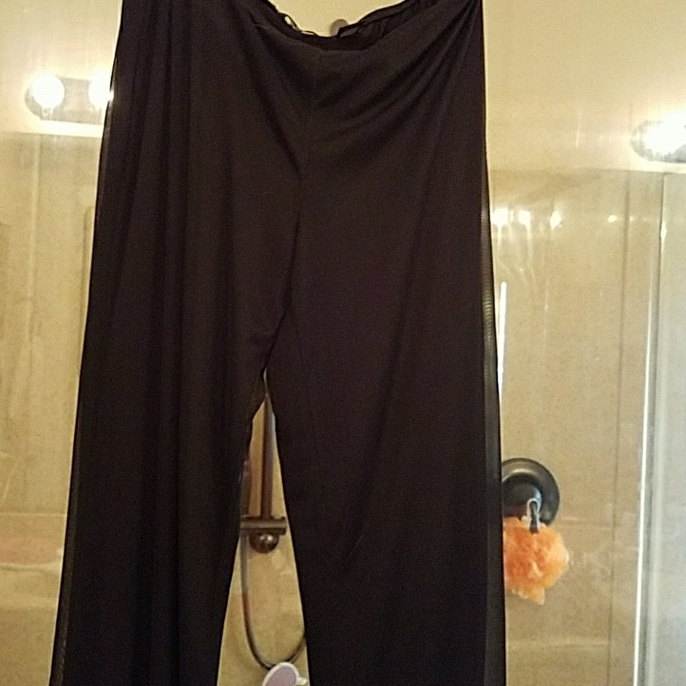 Size S black silk lined dressy pants