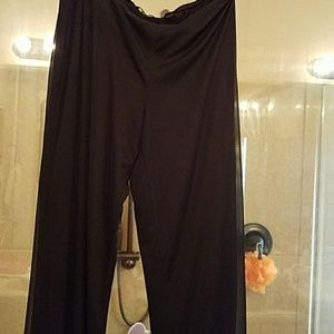 Size S black silk lined dressy pants