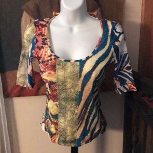 Just Cavalli semi shear top med seashells