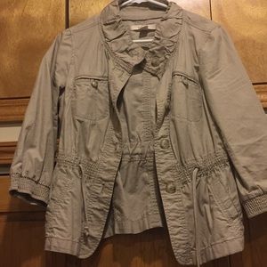 Tan jacket from LOFT