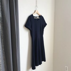 NWT!  J. Crew Factory fit and flare dress in navy