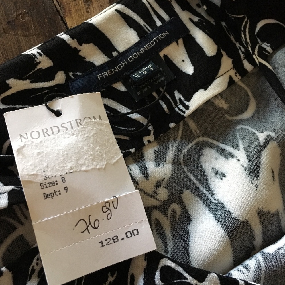 French Connection Black Copley Crepe Slipdress - Picture 8 of 8