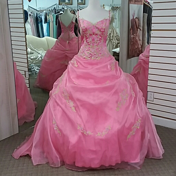 PINK color Allure Quinceanera or Wedding dress - Picture 1 of 6