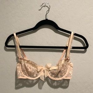 NWOT Swarovski crystal lace bra