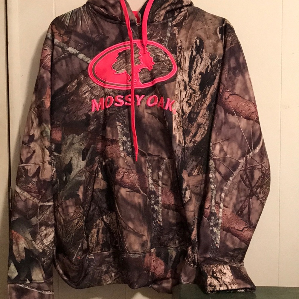 Camo and Hot Pink Mossy Oak Hoodie
