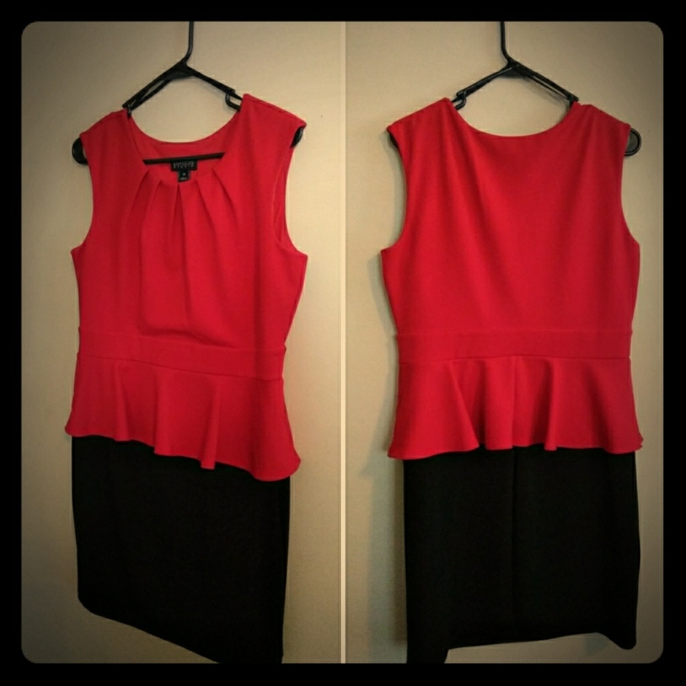 Red and Black dress