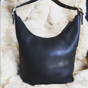 ****SOLD***COACH BLACK LEATHER PURSE