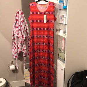 NWT large Aztec Wrangler sleeveless maxi dress