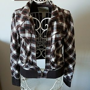 Fusion Denim Bomber Style Jacket