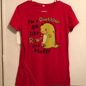 Size XL Dino graphic Tee