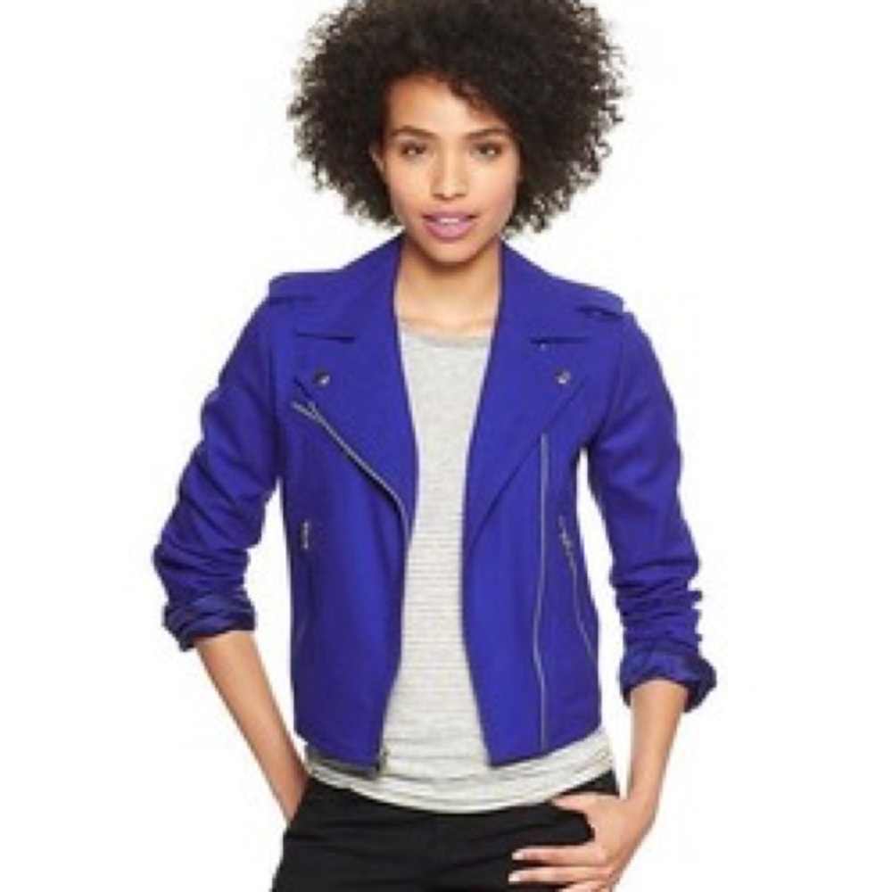 Gap Blue Moto Jacket