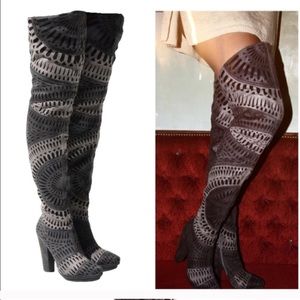 Jeffery Campbell Thigh High Cutout Boots