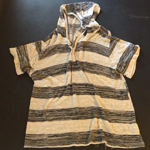 Hooded Striped Shirt