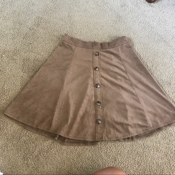 Charlotte Russe Dresses & Skirts - Faux Suede Circle Skirt