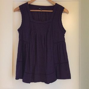 GAP Sleeveless Purple Top