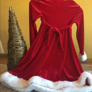 Santa Christmas Dress with Fur